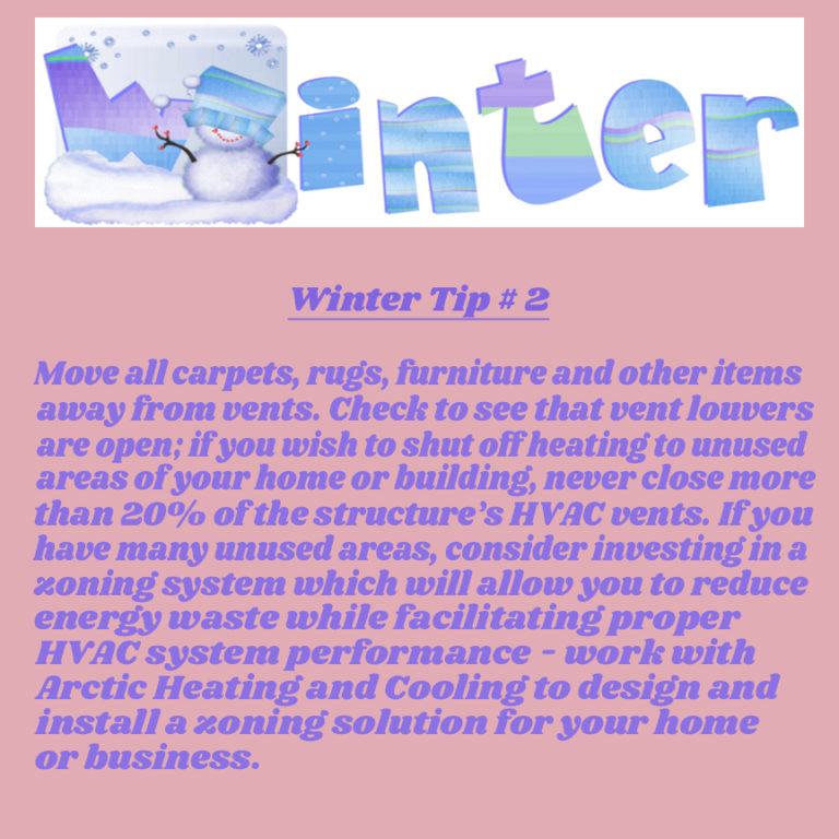 Arctic Heating and Cooling Winter HVAC Tips