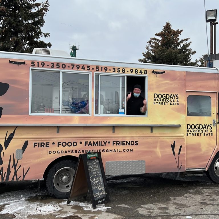 Dog Days Southern Barbecue is setting up their food truck in Mitchell’s Bay this weekend