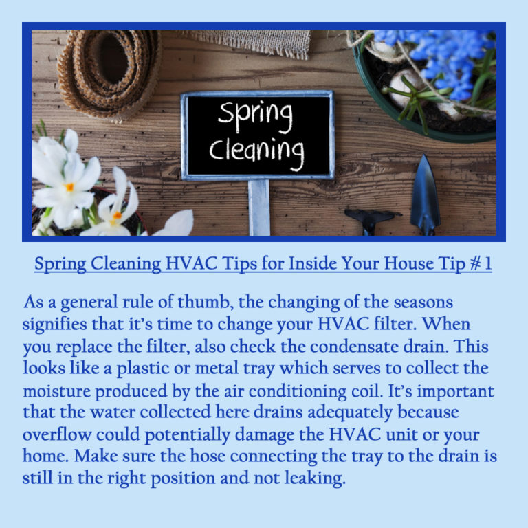 Spring Cleaning Tips for HVAC Systems