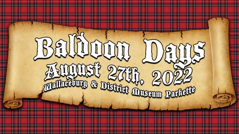‘Baldoon Days’ set for Saturday at the Wallaceburg & District Museum