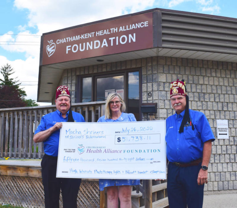 Mocha Shriners donate to CKHA Foundation
