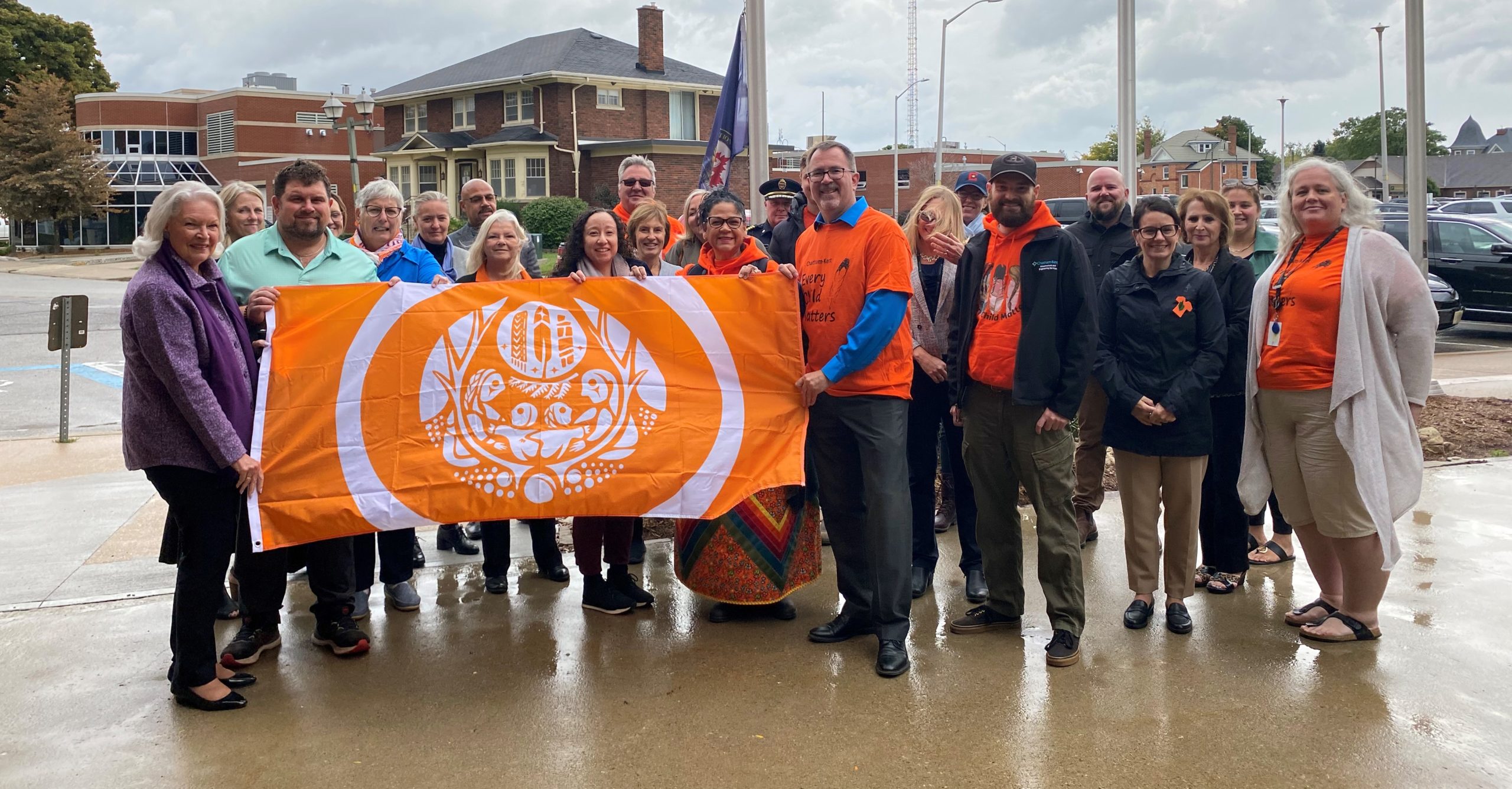 National Truth and Reconciliation Week flag raising held