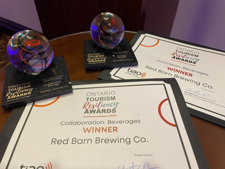 Red Barn Brewing Co. wins prestigious tourism awards