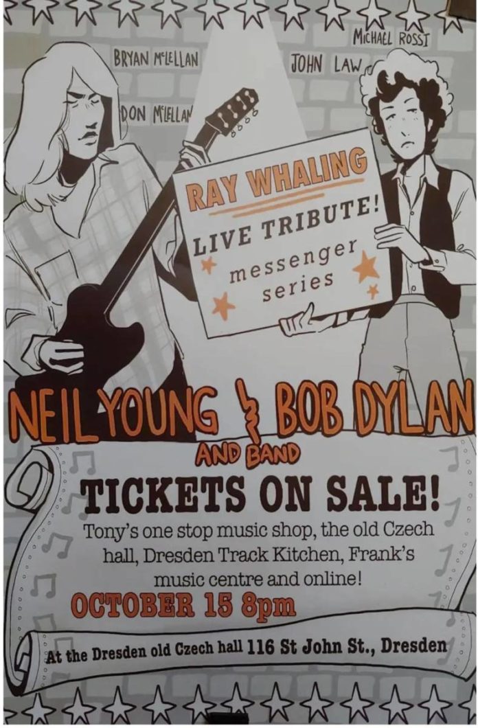 Neil Young & Bob Dylan tribute coming to The Old Czech Hall in Dresden