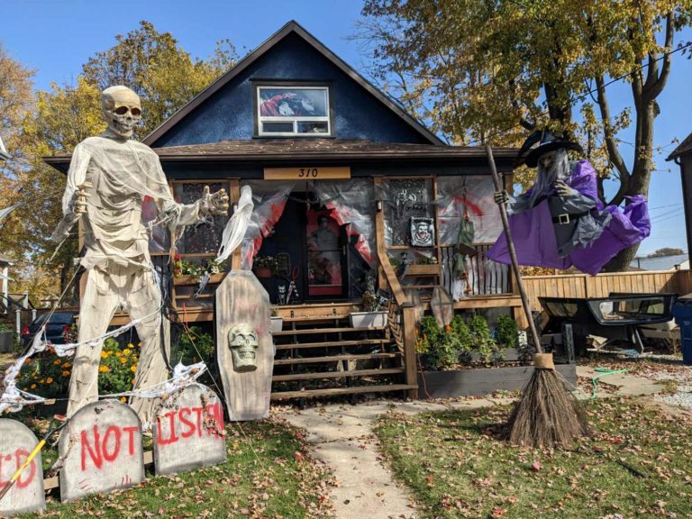 ‘Nightmare on Nelson Street’ display setup for Halloween in Wallaceburg