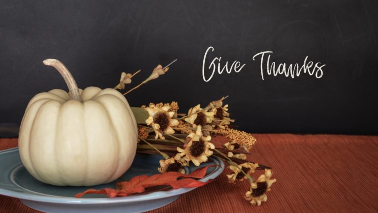 Simply giving thanks
