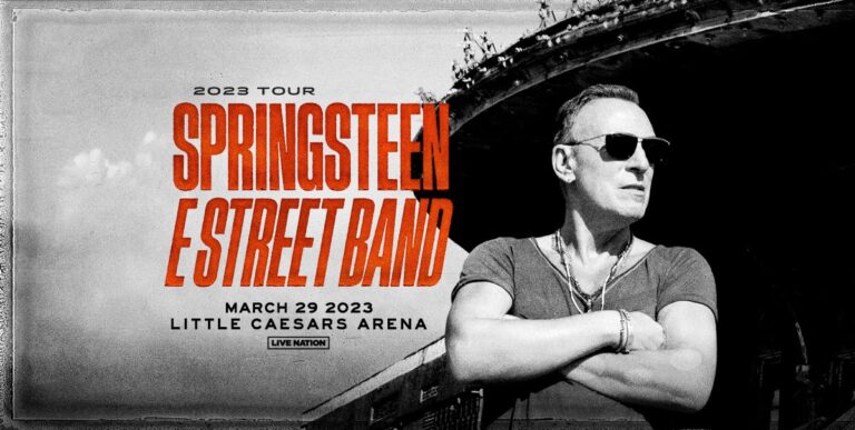 Bruce Springsteen and The E Street Band playing Little Caesars Arena on March 29