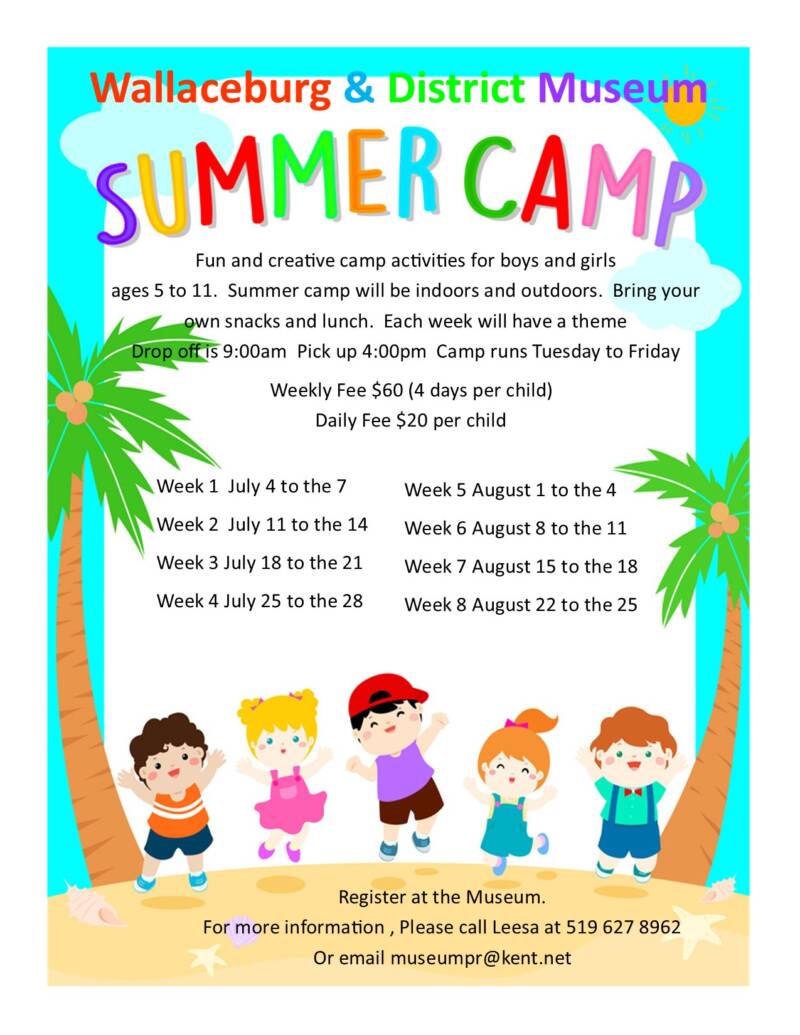 Wallaceburg & District Museum Summer Camps