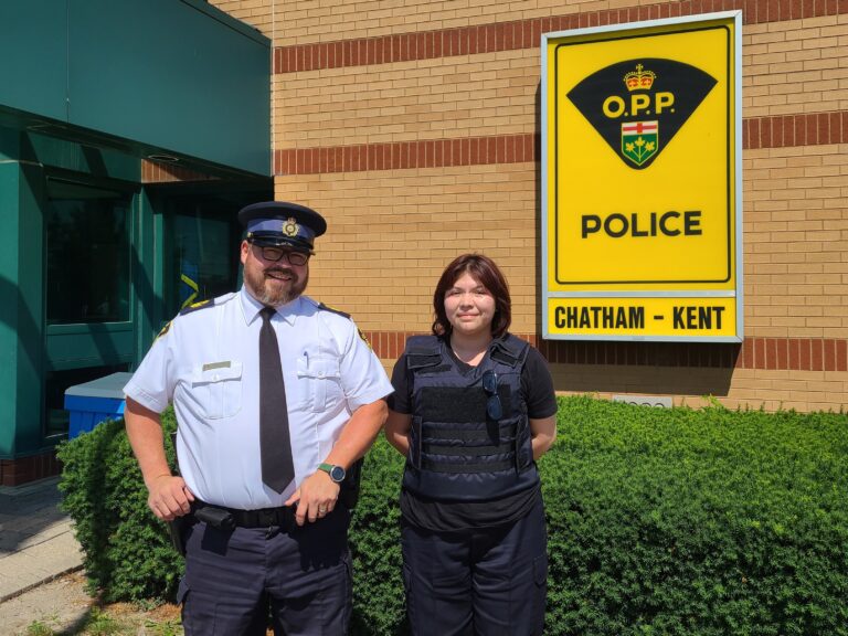 Chatham-Kent OPP welcomes P.E.A.C.E. program student