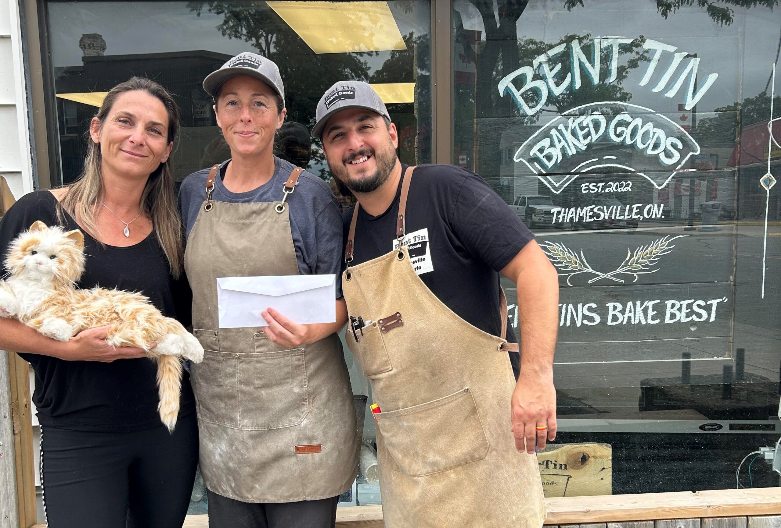 Thamesville's Bent Tin Bakery sponsors all of PAWR's cat adoptions for the month of August