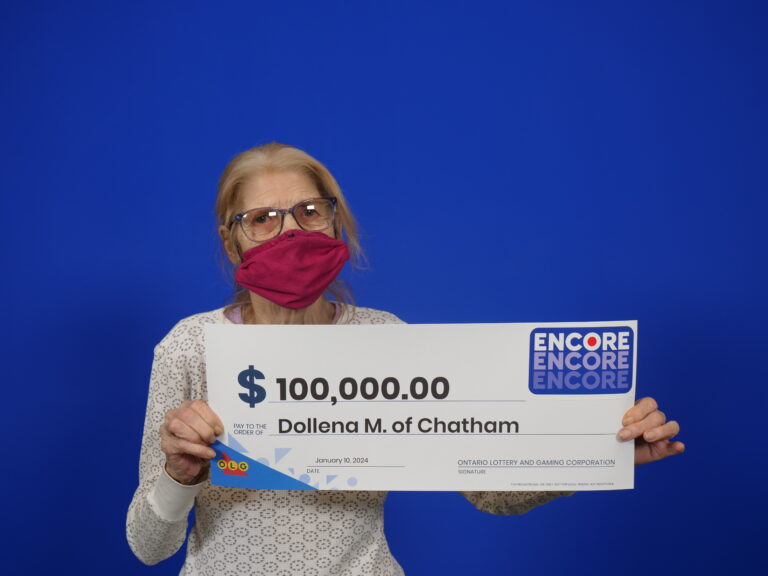 Chatham woman wins $100,000 lottery prize
