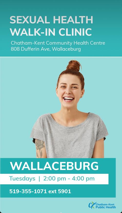 Sexual health walk-in clinic held on Tuesdays in Wallaceburg