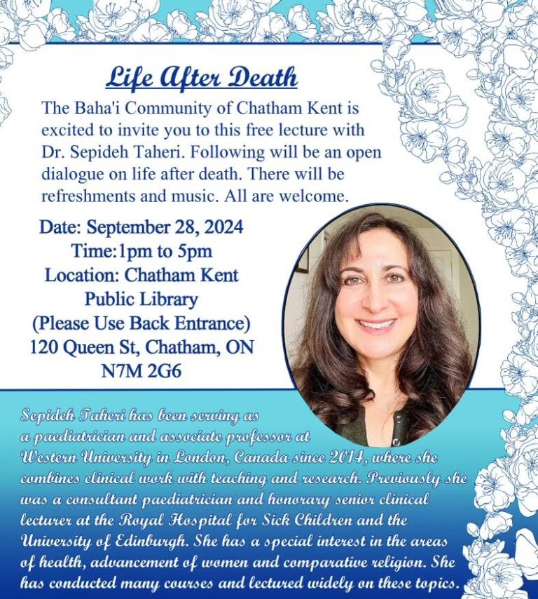‘Life After Death’ lecture being held in Chatham on September 28