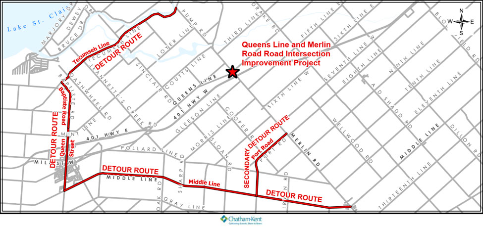 Queens Line and Merlin Road intersection improvements set to begin ...