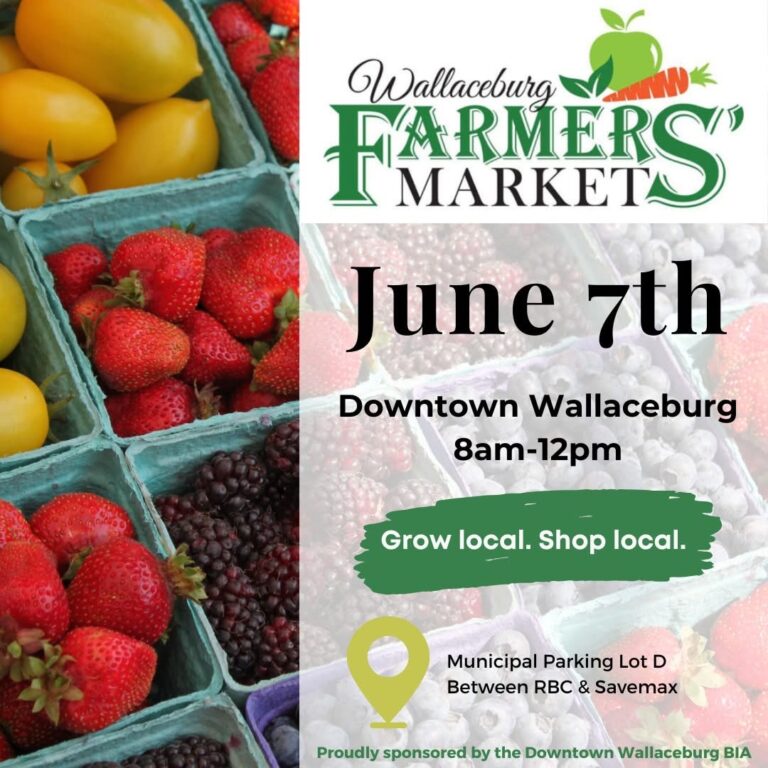 Wallaceburg Farmers Market is this Saturday