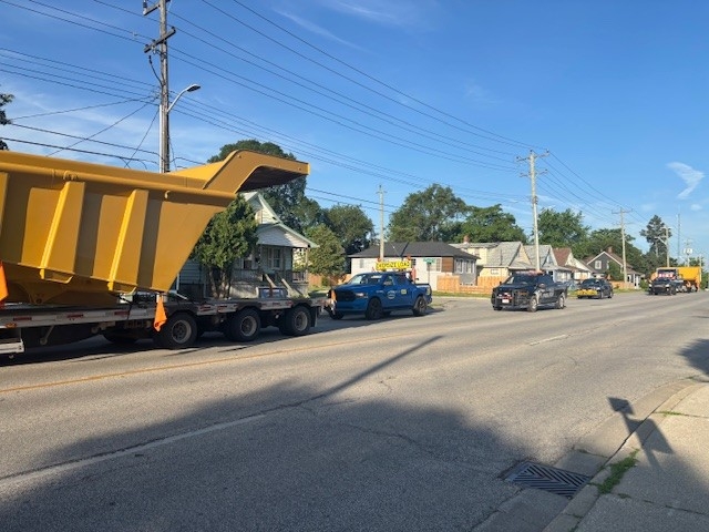 Police escort required, several tickets handed out after an ‘oversized load’ was stopped