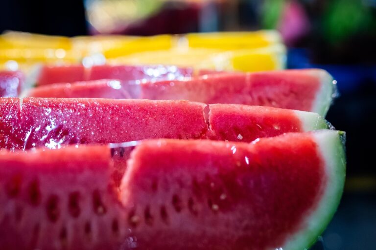 Diddly Squat Produce Stand Wallaceburg has pink or yellow watermelons!