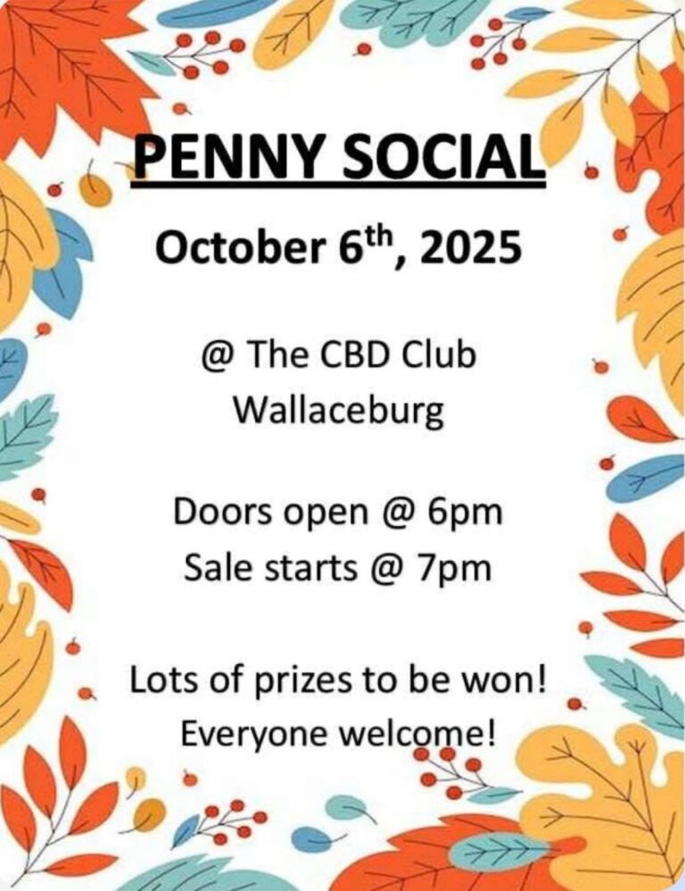The CBD Club Penny Social this Monday!