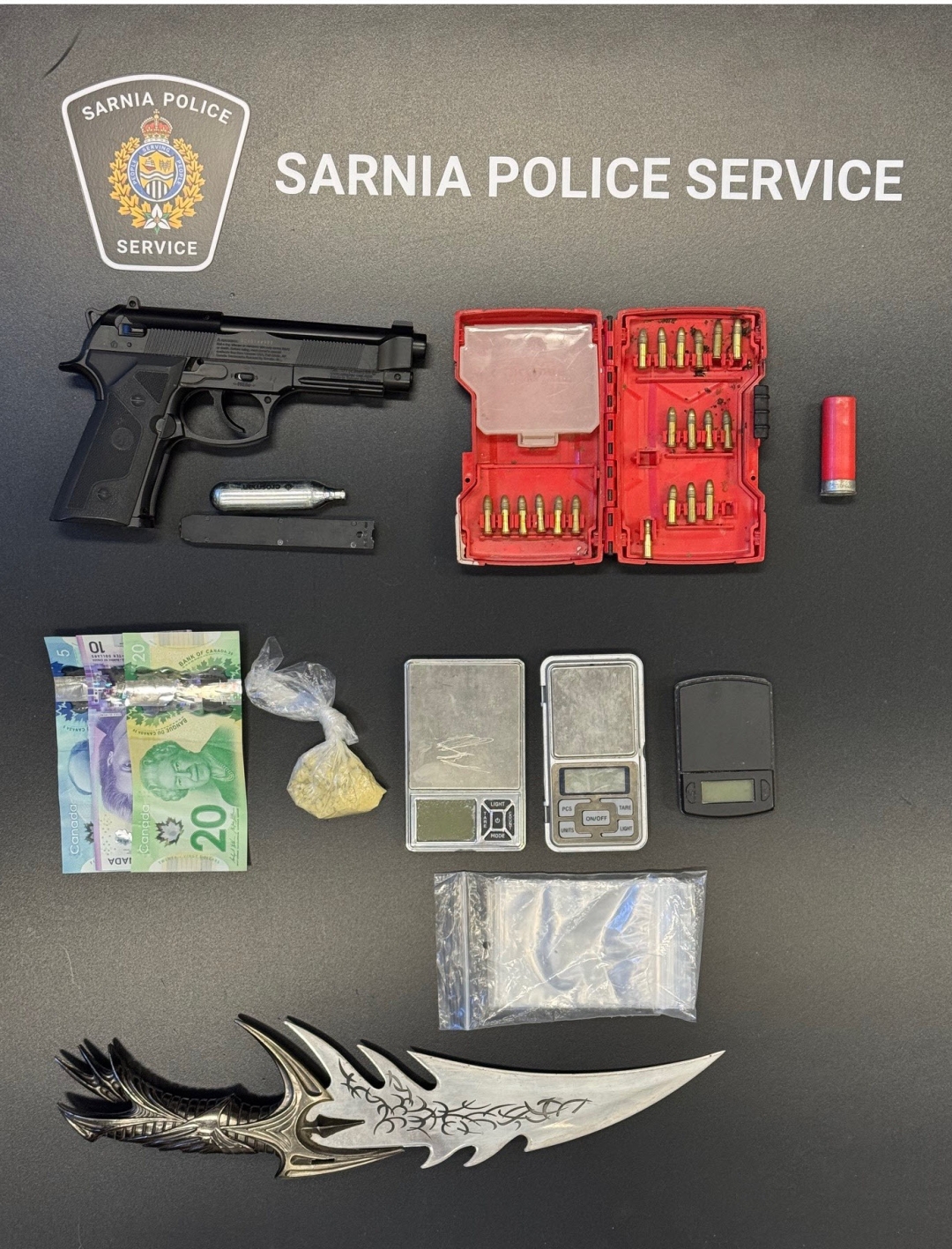 Drugs and weapons seized in Sarnia investigation | Wallaceburg News ...