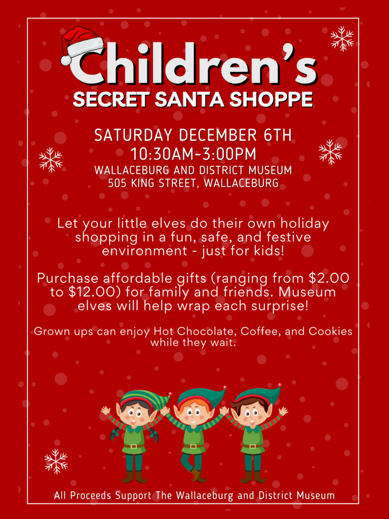 Children’s Secret Santa Shoppe returns to Wallaceburg museum