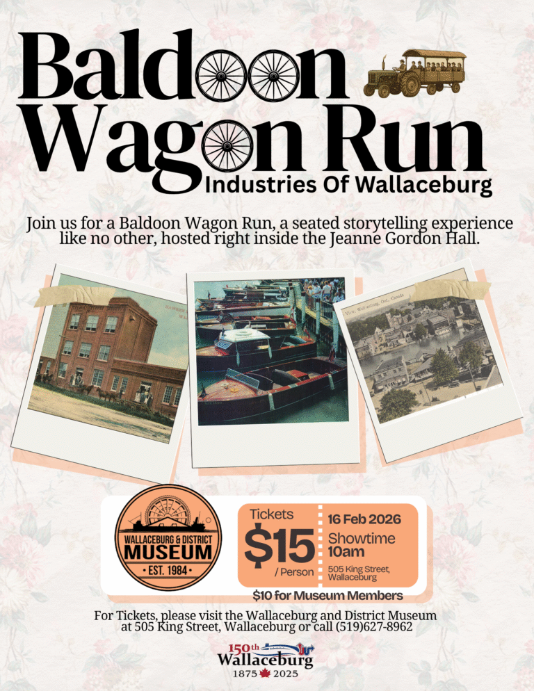 Wallaceburg museum offers Family Day Baldoon Wagon Run