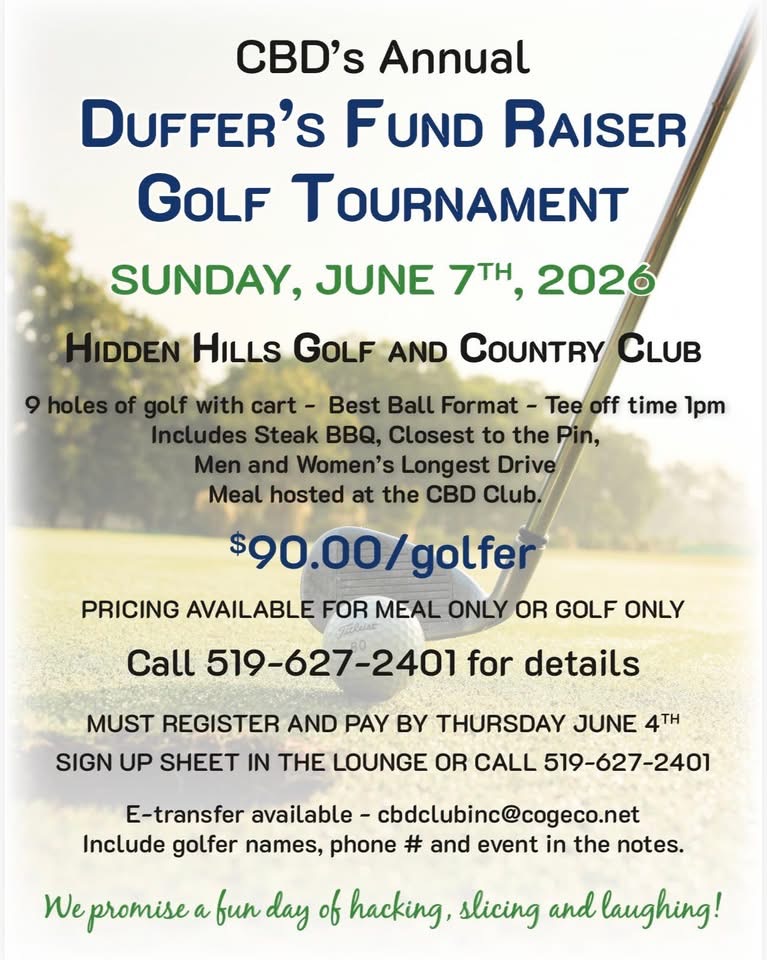 The CBD Club – Duffer’s Golf Tournament
