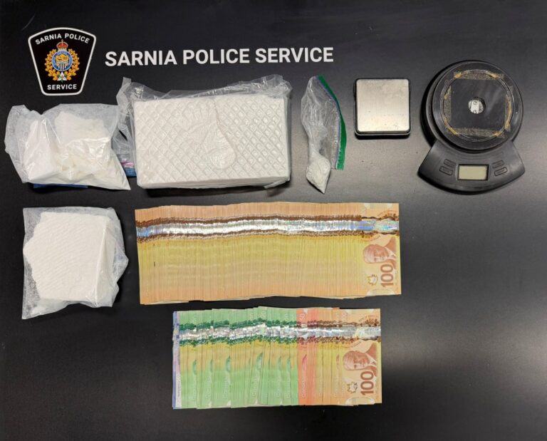 Two charged after Sarnia police seize 1.8 kilograms of cocaine
