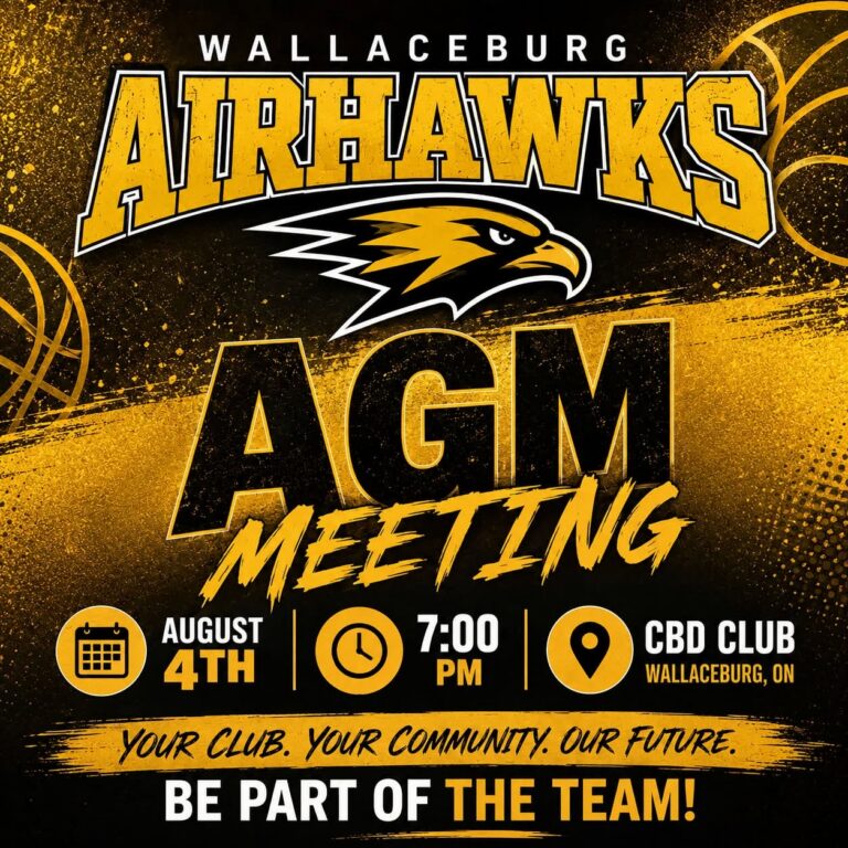 Wallaceburg Airhawks holding annual general meeting Aug. 4