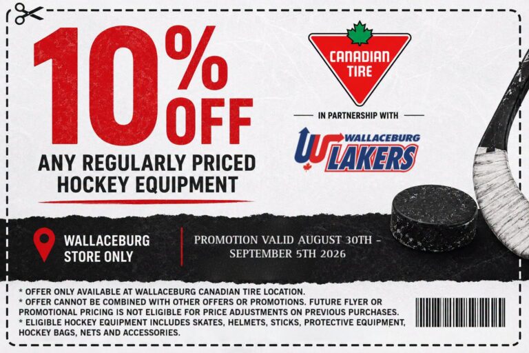 Wallaceburg Minor Hockey partners with Canadian Tire for equipment discount