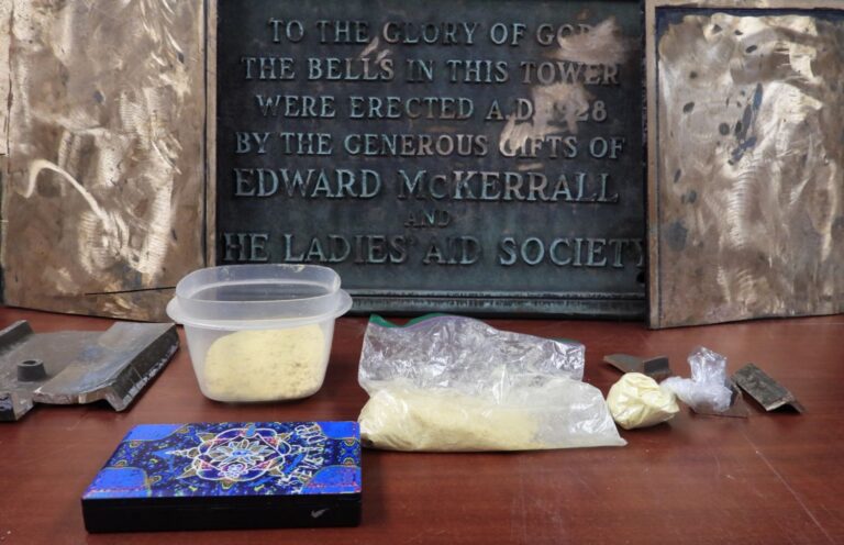 Five charged after police uncover stolen plaques, fentanyl in weeks-long investigation