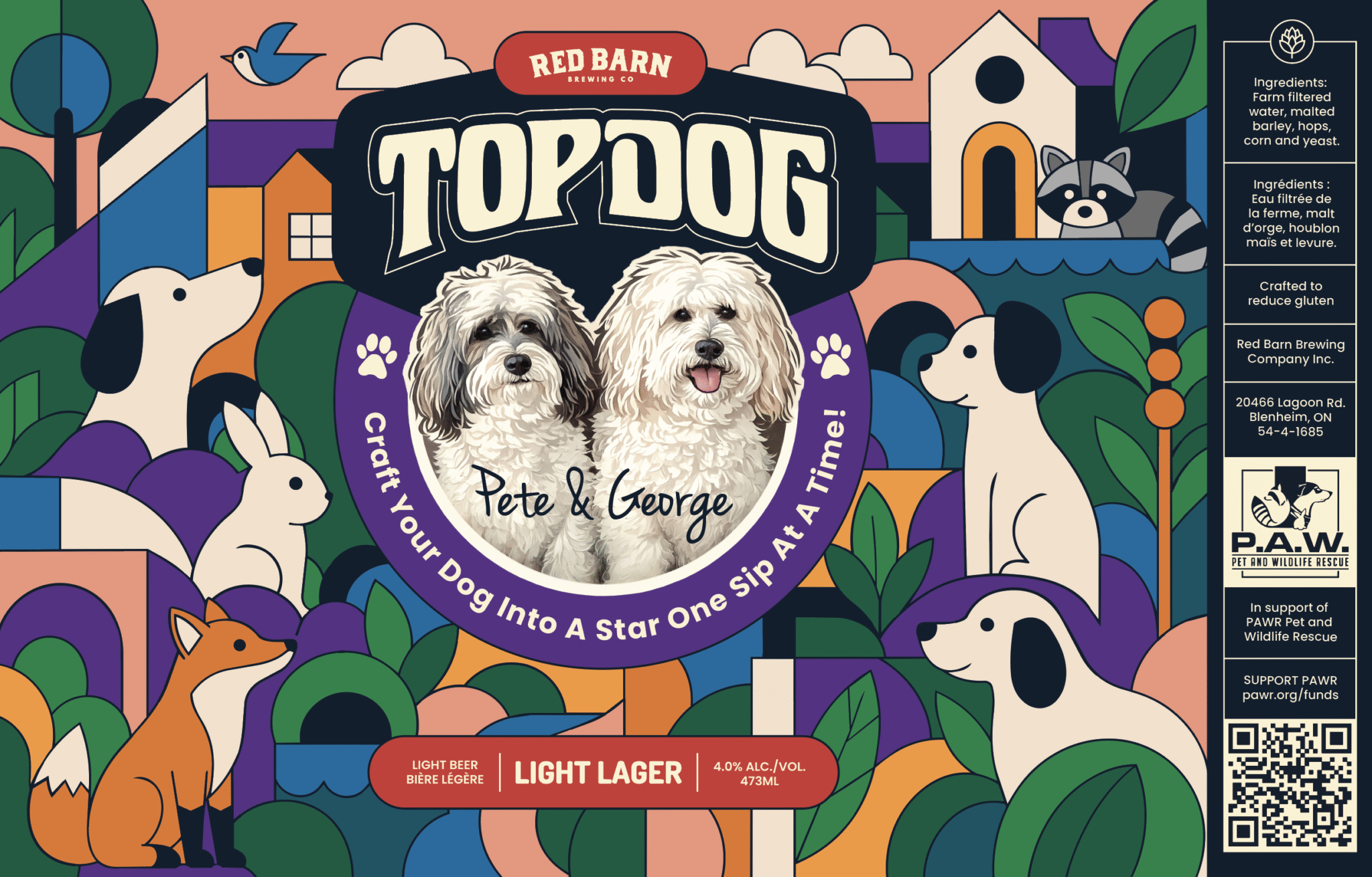Top Dog beer label contest raises $31,231 for Pet and Wildlife Rescue ...
