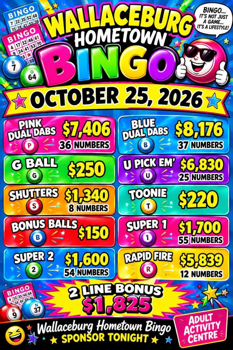 Wallaceburg Hometown Bingo