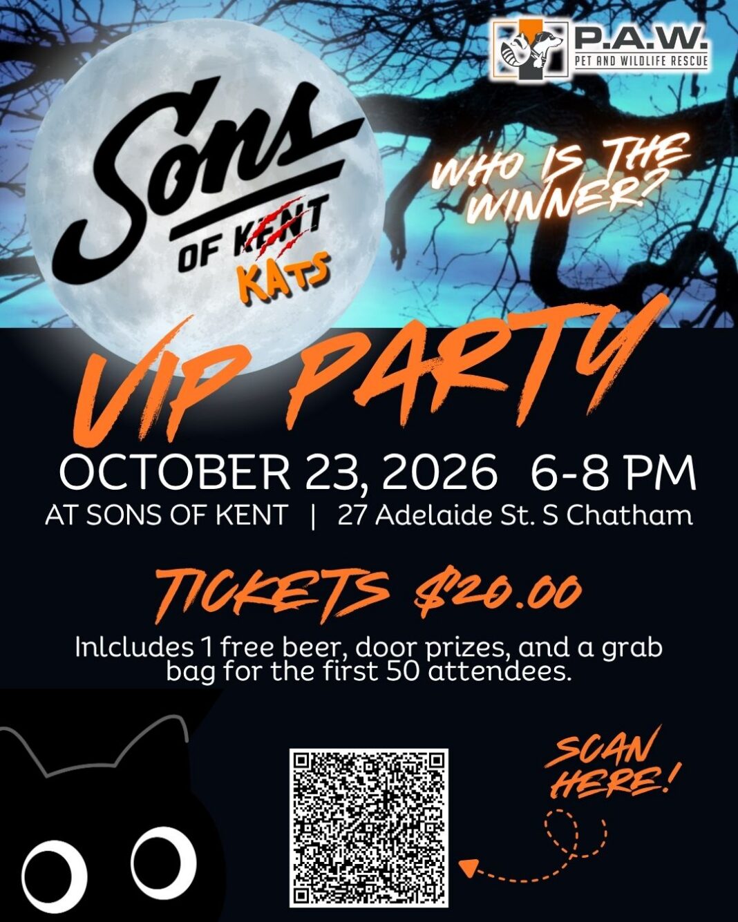 Pet and Wildlife Rescue to reveal winning cat at Sons of Kats VIP Night ...